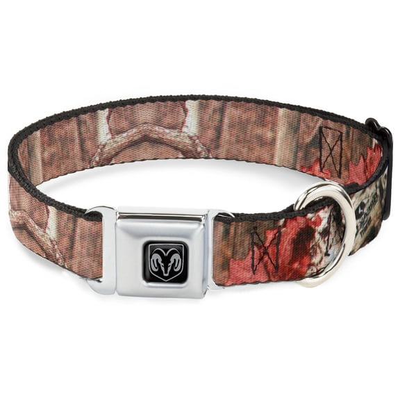 Mossy Oak Pet Collar, Dog Collar Metal Seatbelt Buckle, Mossy Oak Break Up Infinity, 20 to 31 Inches 1.5 Inch Wide