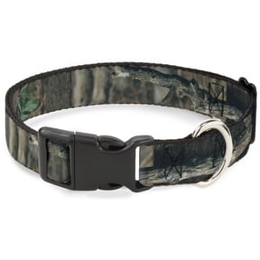 Mossy Oak Pet Collar, Dog Collar Plastic Buckle, Mossy Oak Break Up Infinity, 11 to 16.5 Inches 1.0 Inch Wide
