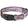 thumbnail image 1 of Mossy Oak Pet Collar, Dog Collar Plastic Buckle, Mossy Oak Country Roots Camo Baby Pink, 9.5 to 14.5 Inches 0.5 Inch Wide, 1 of 6