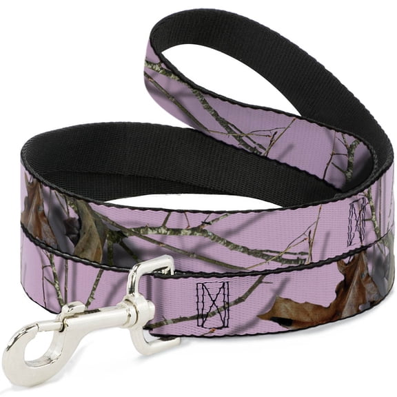 Mossy Oak Pet Leash, Dog Leash, Mossy Oak Country Roots Camo Baby Pink, 4 Feet Long 1.0 Inch Wide