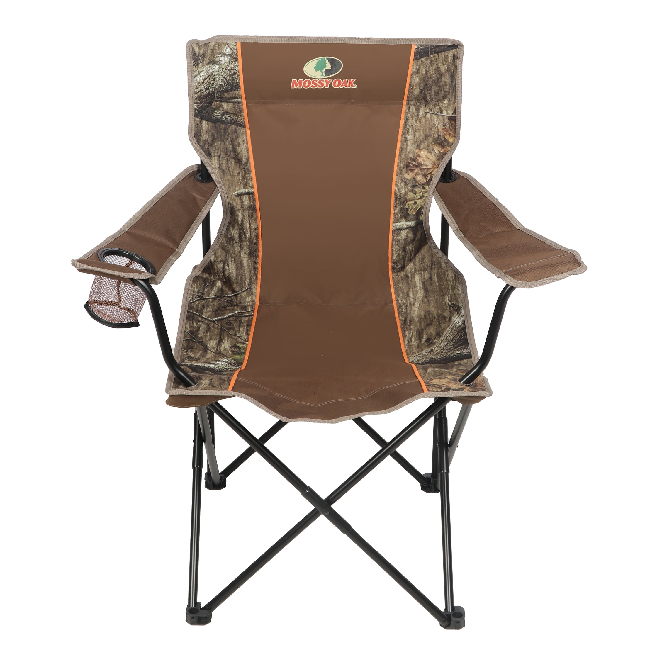 Mossy Oak Camo Quad Chair with Soft Arm, Durable Steel Frame, Mesh