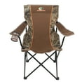 thumbnail interactive-video image 1 of Mossy Oak Soft Arm Camo Quad Camp Chair with Cupholder, Camp, Adult, 1 of 7
