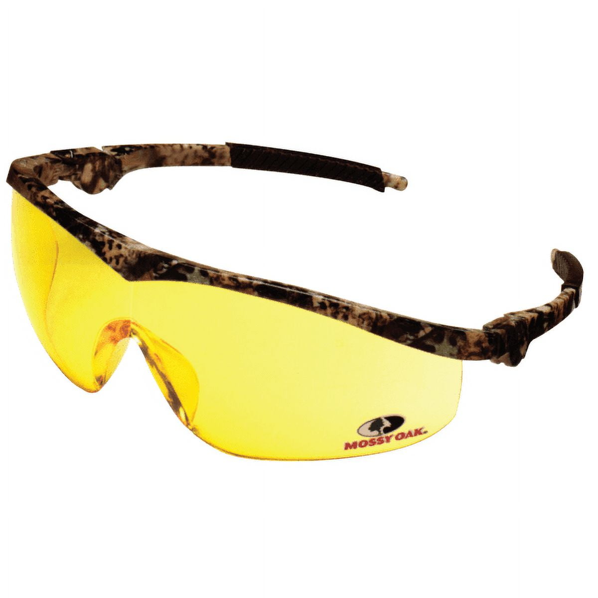 Mossy Oak Safety Glasses, Amber Lens, Duramass Scratch-Resistant