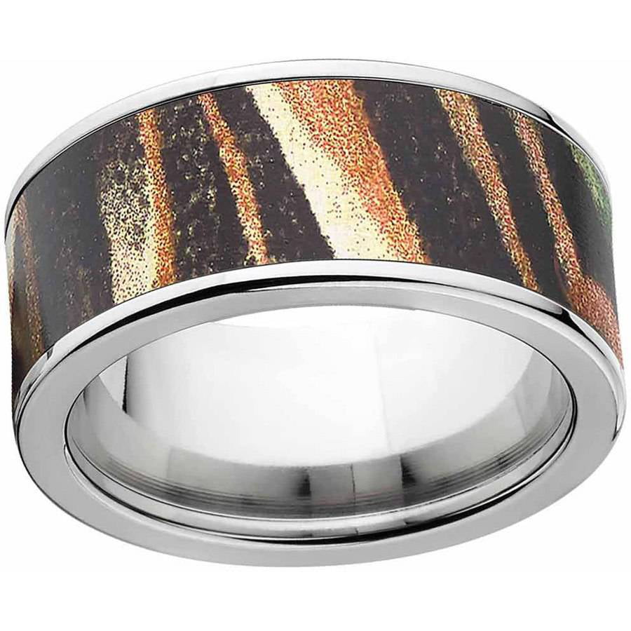 Buy online this Lashbrook Mossy Oak 9mm Camo Inlay Titanium Wedding Ring  Style # 9REF14| AWB & Co.