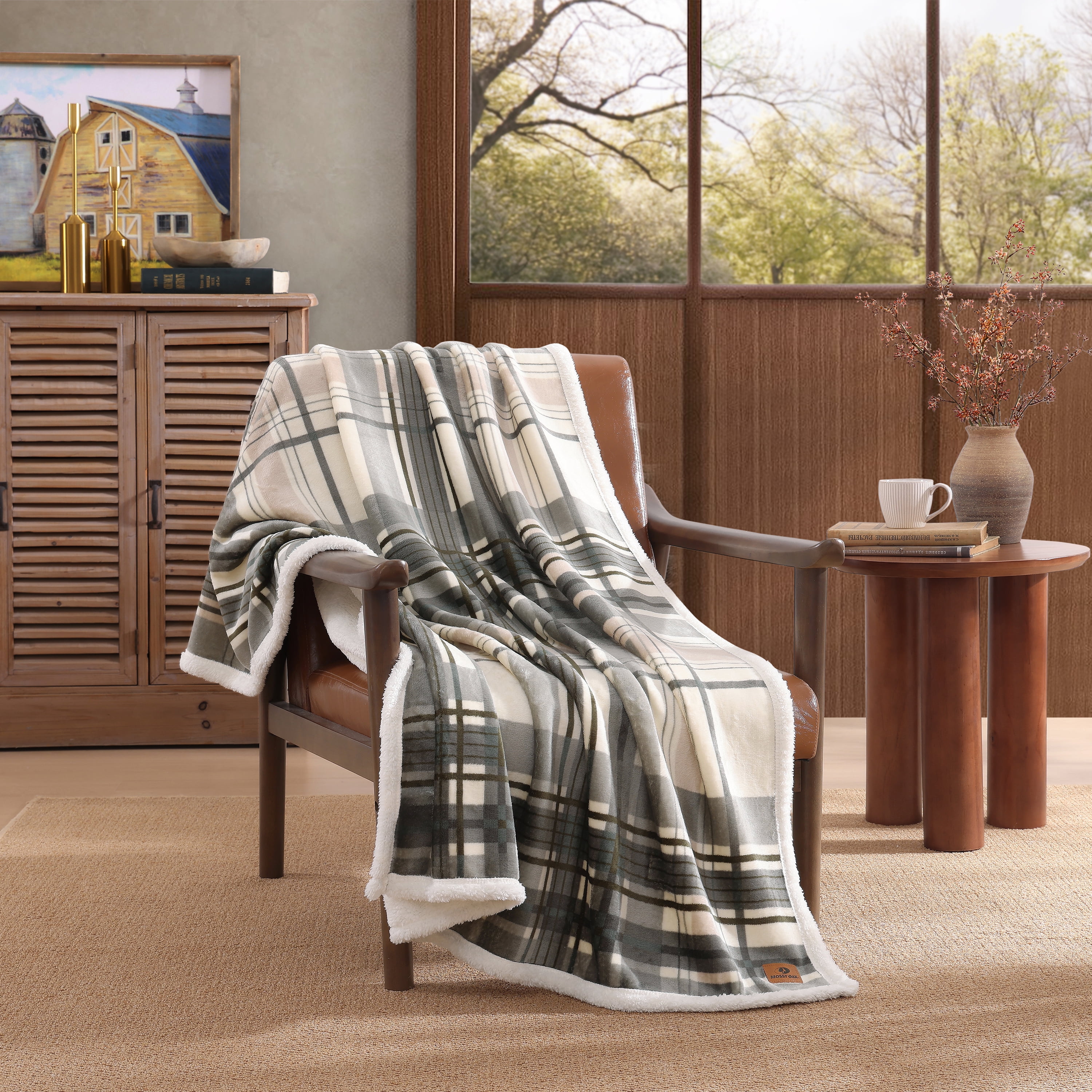Mossy Oak Sherpa Throw Blanket, 50