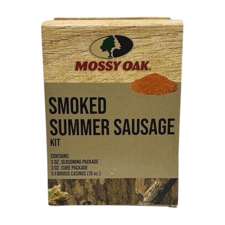 Mossy Oak Smoked Summer Sausage Kit for up to 15lb includes