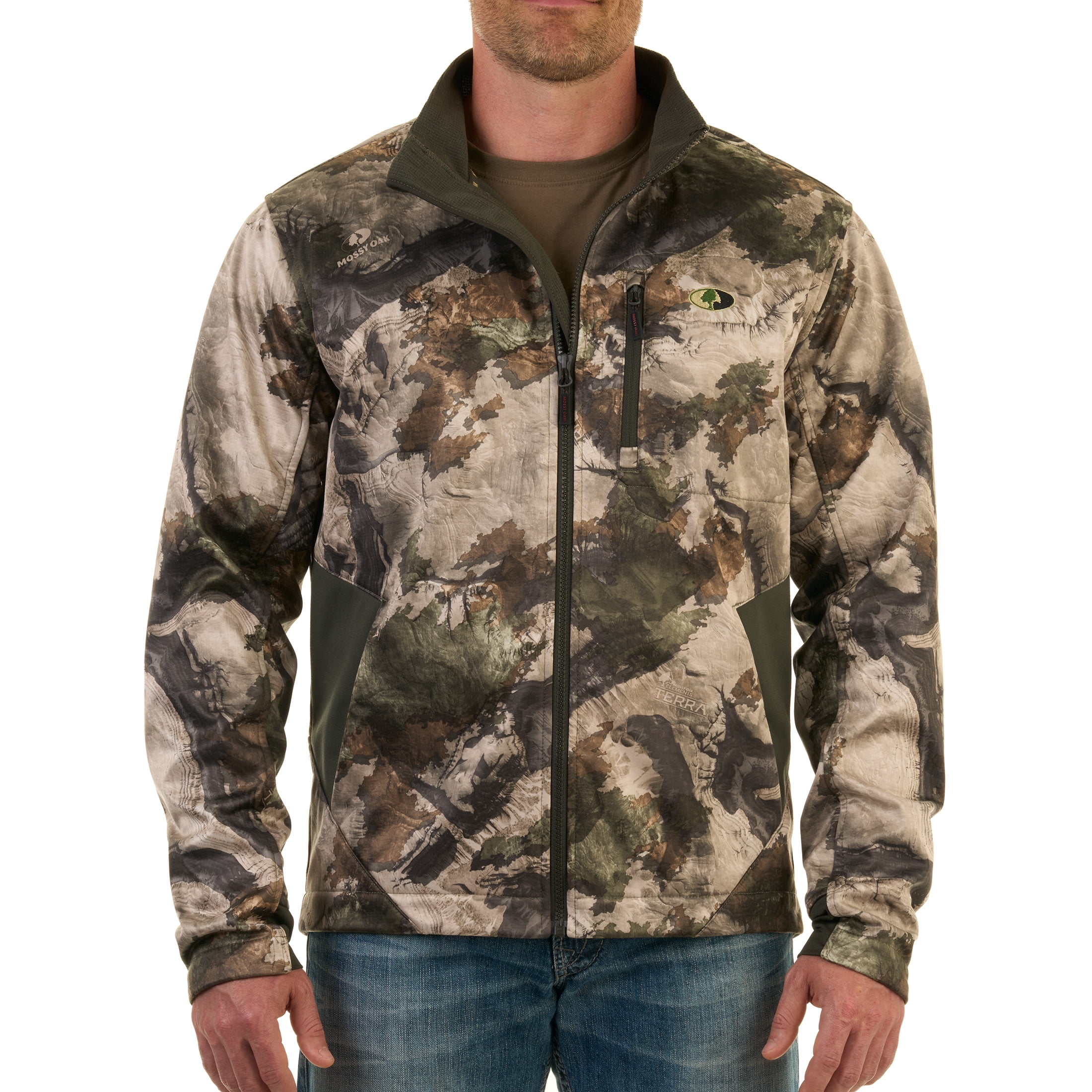 Mossy Oak Terra Gila Men's Chill Cutter Softshell Hunting Jacket, Mossy Oak Terra Gila, S