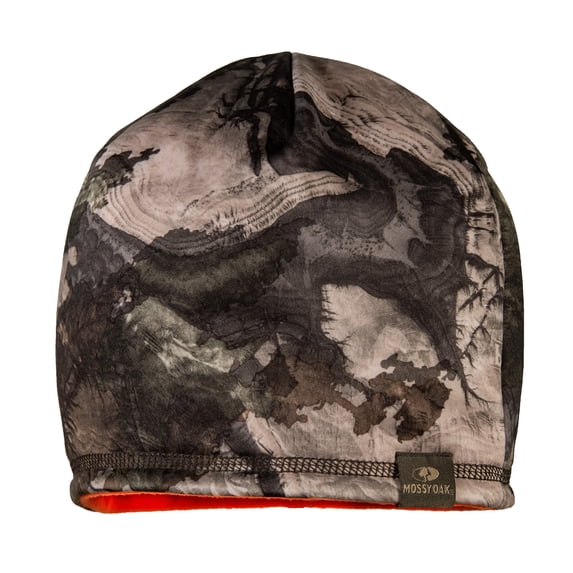 Mossy Oak Terra Gila Men's Reversible Fleece Beanie Hat, One Size Fits Most