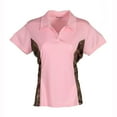 thumbnail image 1 of Mossy Oak Women's Short Sleeve Polo with Camo Insert, 1 of 10