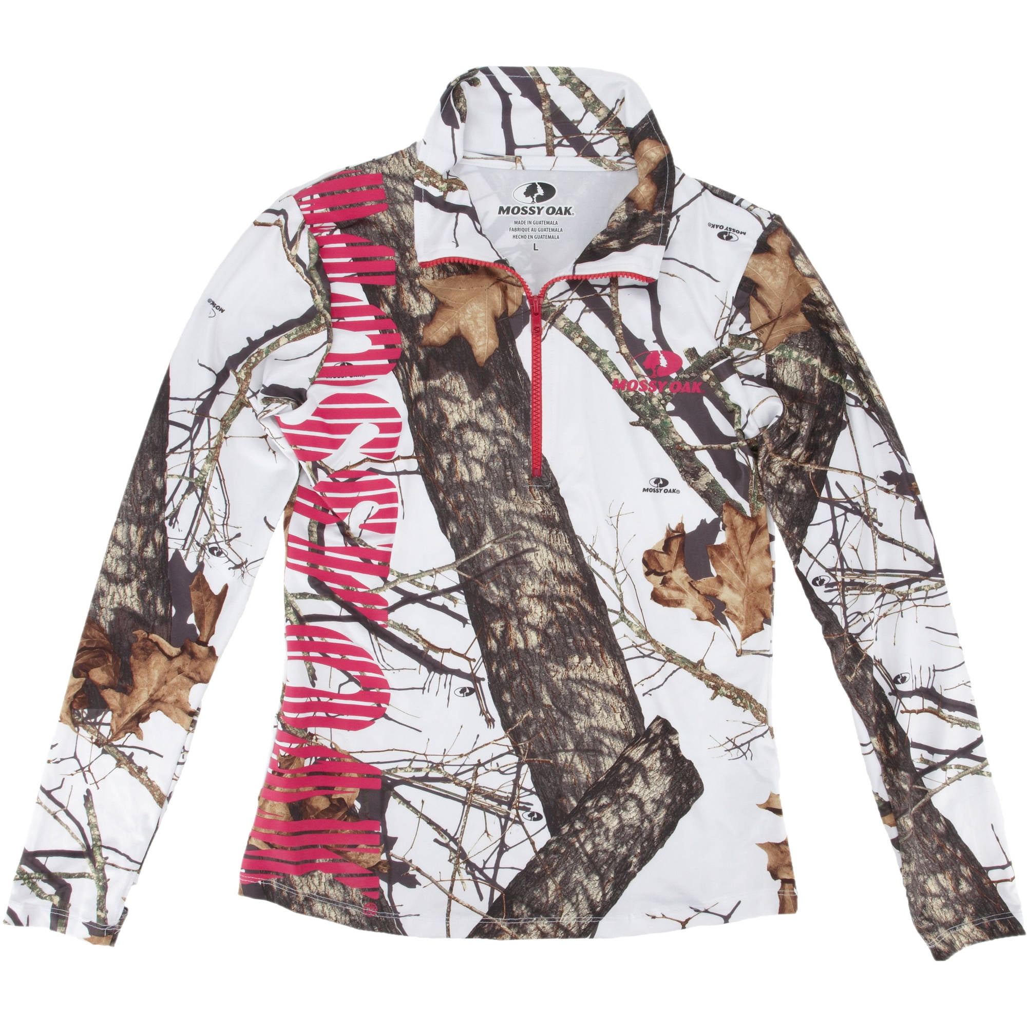 Mossy Oak Women s Winter Breakup Quarter Zip Jacket Walmart