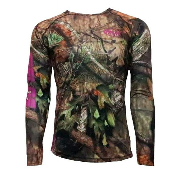 Mossy Oak Womens Camo | Purple Patch | Long Sleeve Shirt | Medium