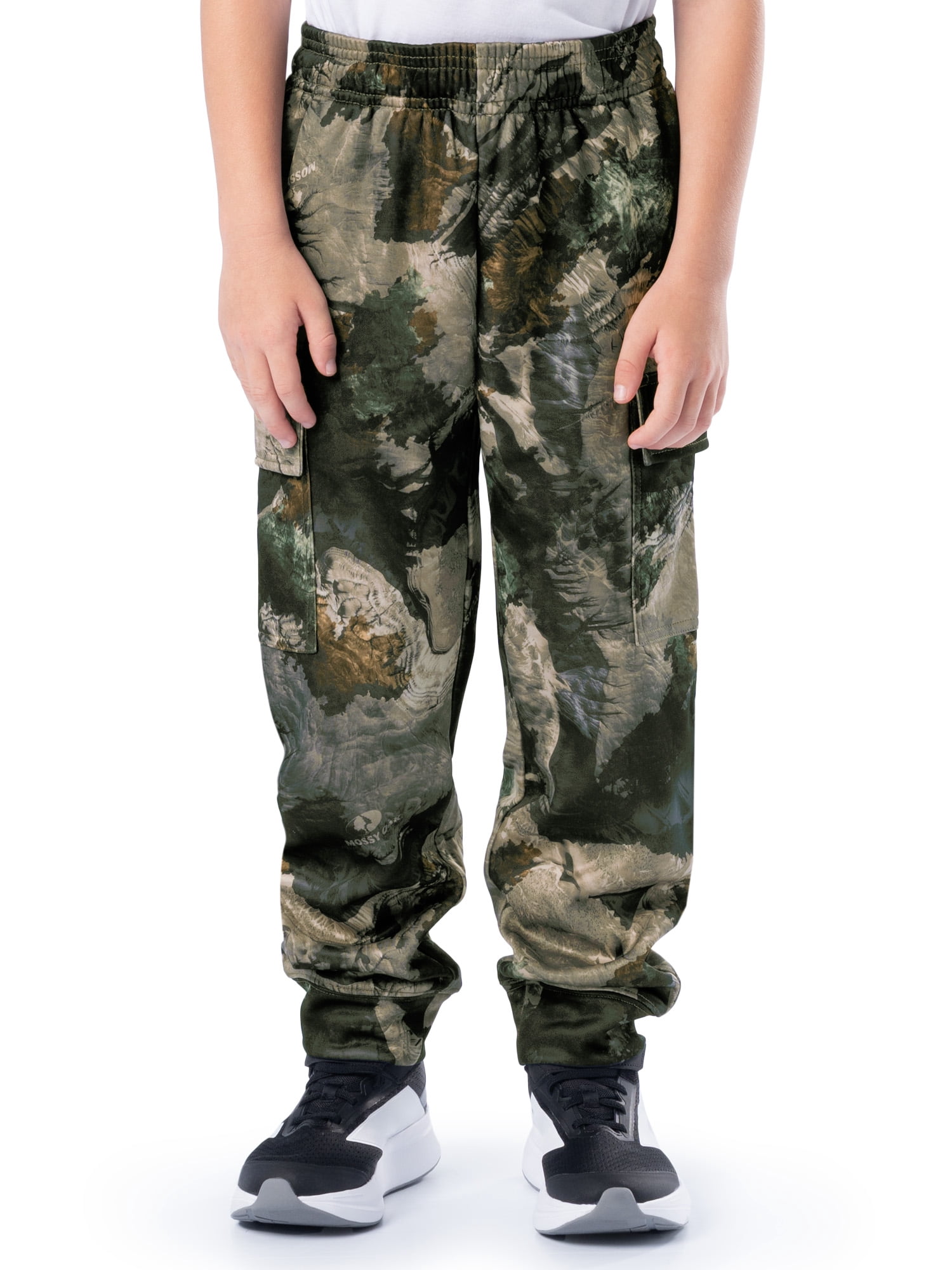 Mossy Oak Youth Cargo Jogger Pants, Sizes XS-XL