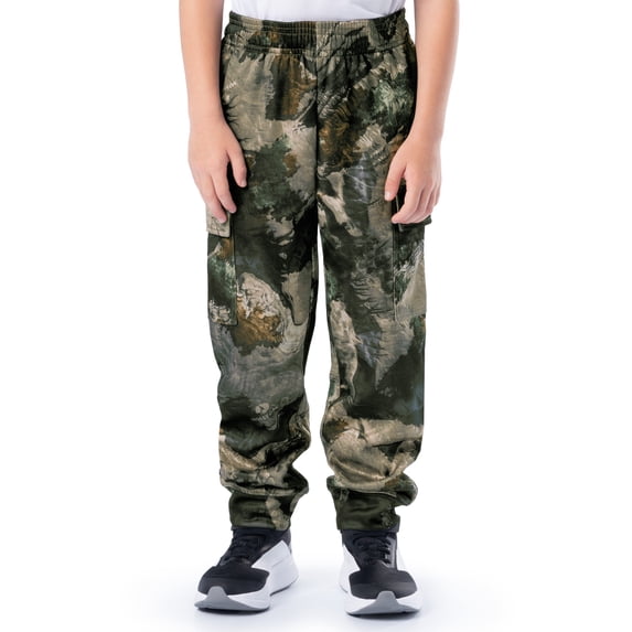 Mossy Oak Youth Cargo Jogger Pants, Sizes XS-XL