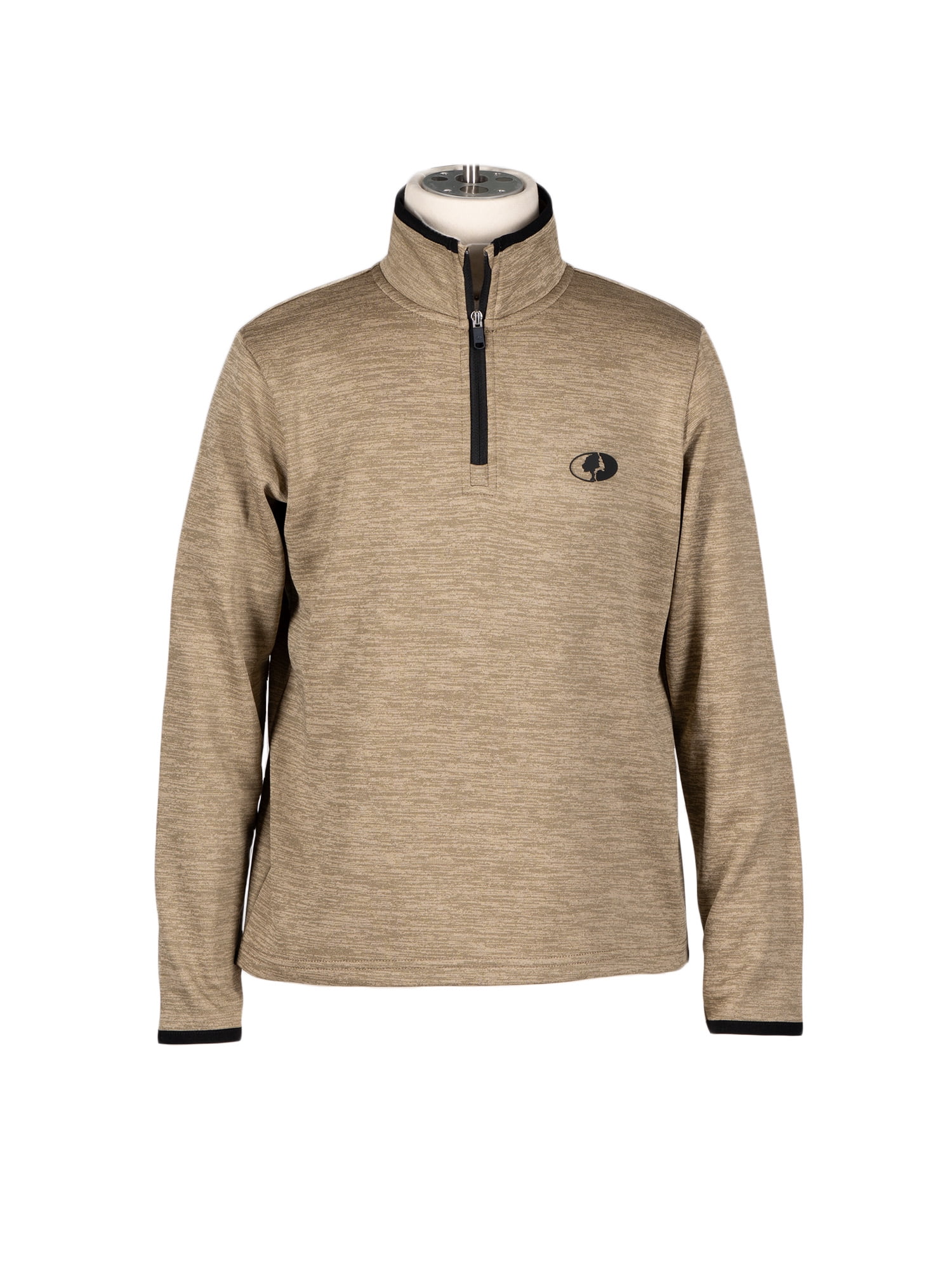 Mossy Oak Youth Fleece Quarter Zip Pullover Sweatshirt, Sizes S-2XL