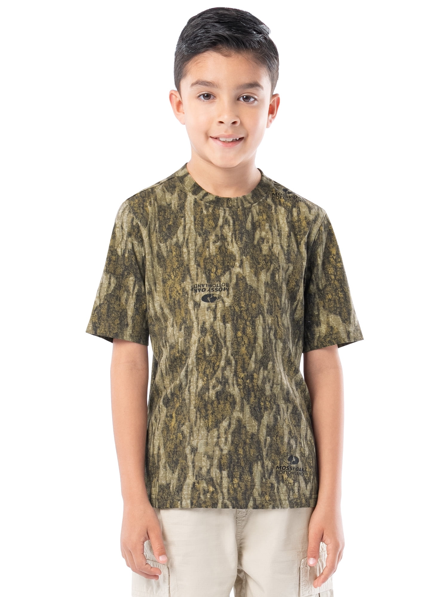 Mossy Oak Youth Hunting Camo Short Sleeve T-Shirt, size XS-XL