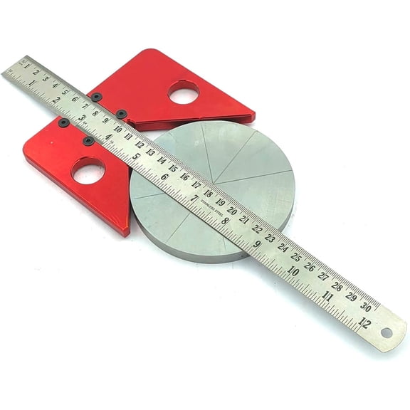 Most Accurate Center Finder Square Carpenter Woodworking Ruler 45 Degrees Angle Line Caliber Marking Ruler Measuring Scribe Tool