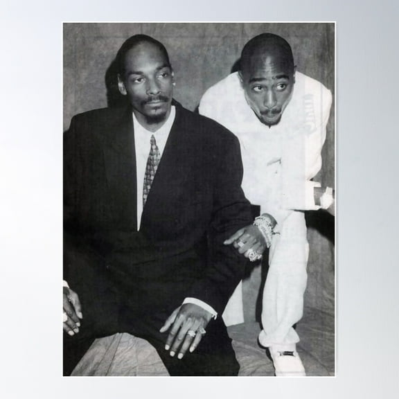 Most America Most Wanted - Cool Men In 90s Black And White Style Poster, 24x36 UNFRAMED