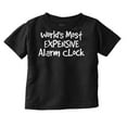 thumbnail image 1 of Most Expensive Alarm Clock Funny Joke Toddler Boy Girl T Shirt Infant Toddler Brisco Brands 12M, 1 of 6