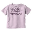 thumbnail image 1 of Most Expensive Alarm Clock Funny Joke Toddler Boy Girl T Shirt Infant Toddler Brisco Brands 24M, 1 of 6