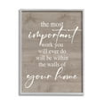 thumbnail image 1 of Most Important Work You'll Ever Do Phrase Inspirational Graphic Art Gray Framed Art Print Wall Art, 1 of 7