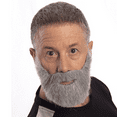 thumbnail image 1 of Most Interesting Man In The World Beard Dos Equis Commercial Adult Costume Grey, 1 of 1