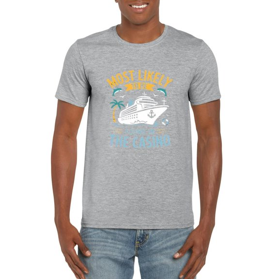 Most Likely Be Found In Casino Matching Family Cruise 2025 Gamble T-Shirt, for men & women, up to size 5XL