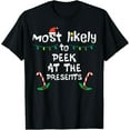 thumbnail image 1 of Most Likely Peek Presents Christmas Xmas Family Match Kids T-Shirt, 1 of 3