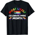 thumbnail image 1 of Most Likely To Celebrate Pride Month Rainbow LGBT Matching T-Shirt, 1 of 4