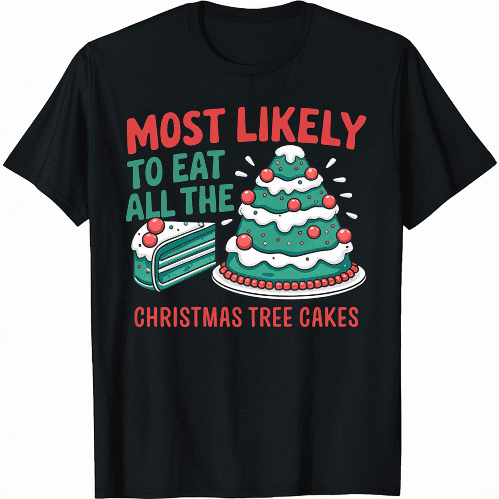 Most Likely To Eat All The Christmas Tree Cakes TShirt