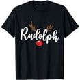 thumbnail image 1 of Most Likely To Try Ride Rudolph Funny Couples Christmas T-Shirt, 1 of 5