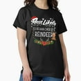 thumbnail image 1 of Most Likely to Be Run Over by a Reindeer Funny Holiday Tee Unisex T-Shirt, up to size 5XL, 1 of 2