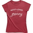 thumbnail image 1 of Most Loved Grammy Sweet Grandma Mother's Day Women's Tee Shirt, 1 of 4