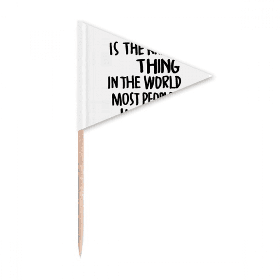 Most People Just Exist Quote Toothpick Triangle Cupcake Toppers Flag