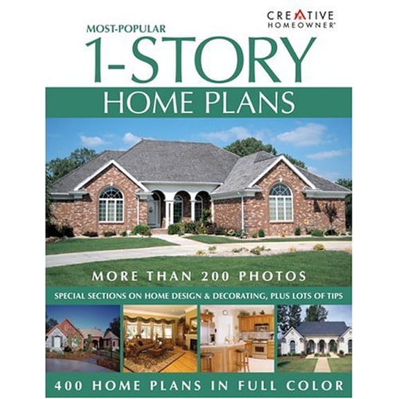 Pre-Owned Most-Popular 1-Story Home Plans (Paperback) 9781580111843