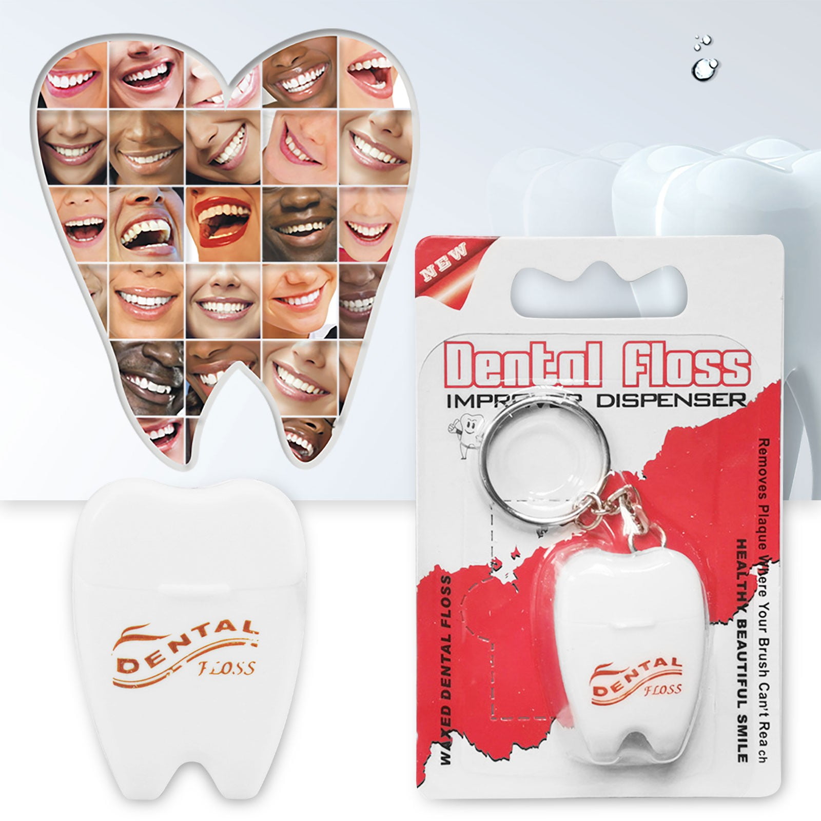 Most Popular Portable Cleaning Mint Key Chain Oral Care Tooth Cleaner