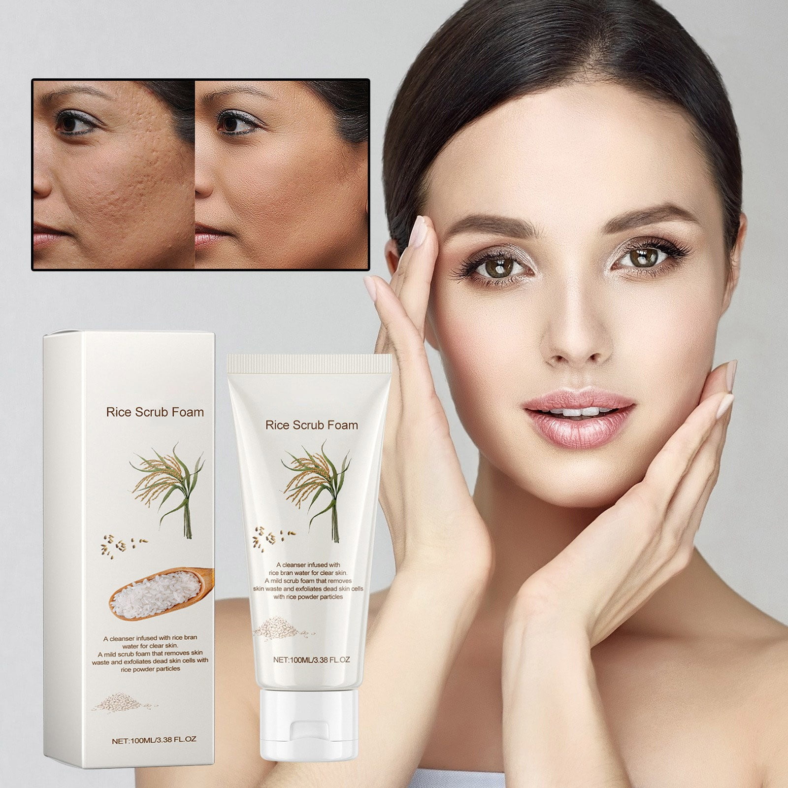 Most Popular Rice And Lotion For Deep Cleaning Firming Pore Skin And