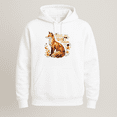 thumbnail image 1 of Most Unique Fox Whimsical Creative Artistic Cute Cartoon Style Hoodie Shirt up to size 5XL, 1 of 2