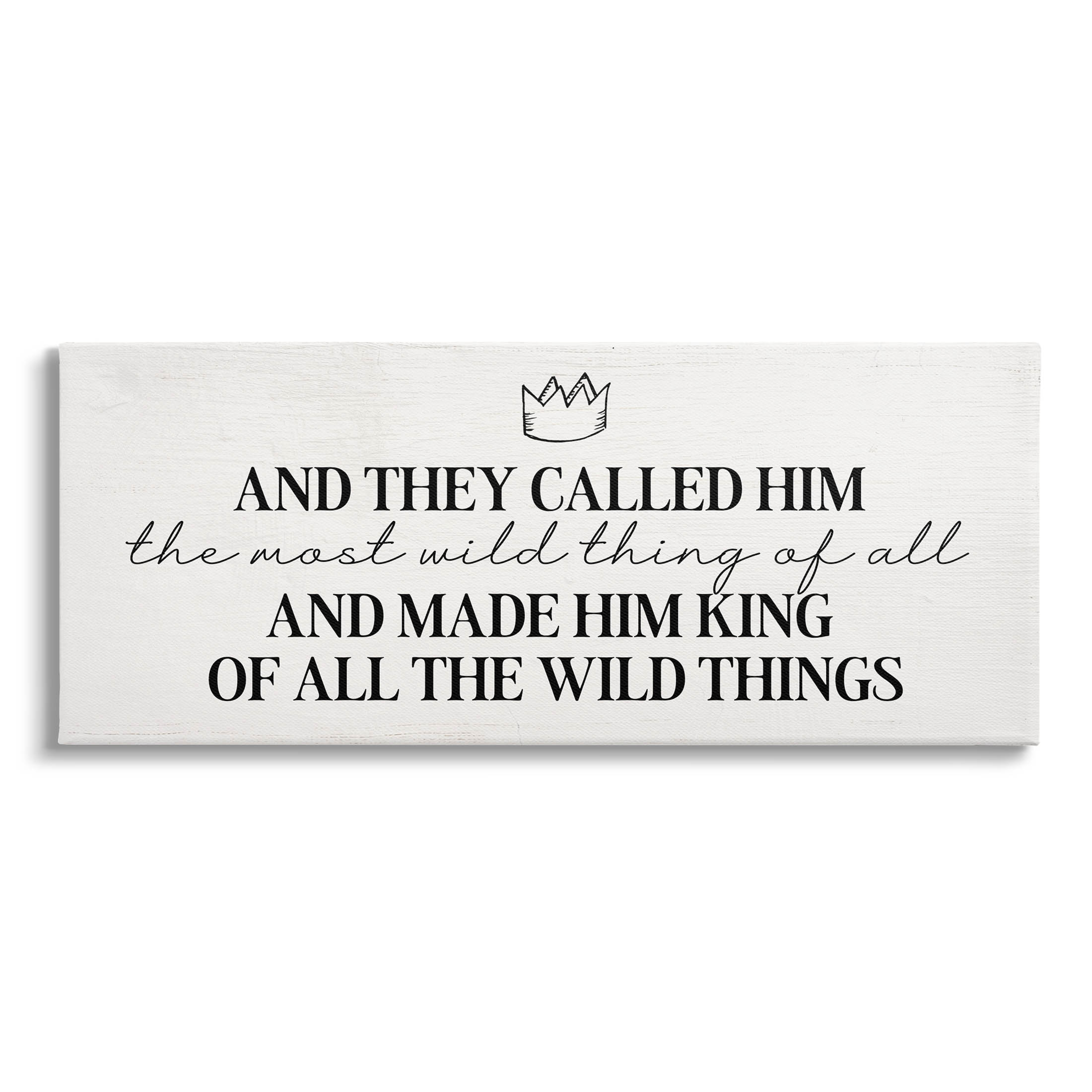 Most Wild Thing Of All Quote Inspirational Graphic Art Gallery Wrapped Canvas Print Wall Art