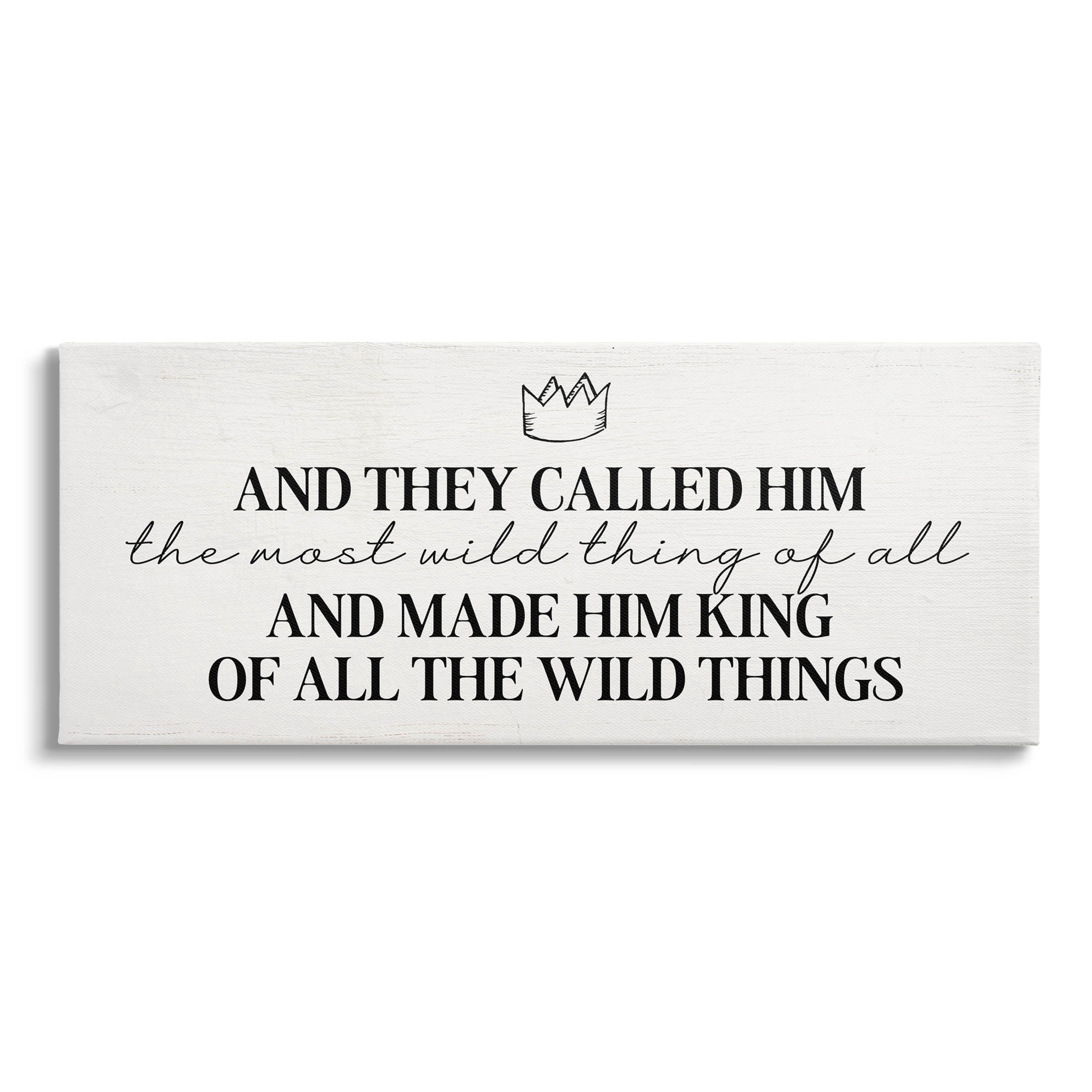 Most Wild Thing Of All Quote Inspirational Graphic Art Gallery Wrapped Canvas Print Wall Art