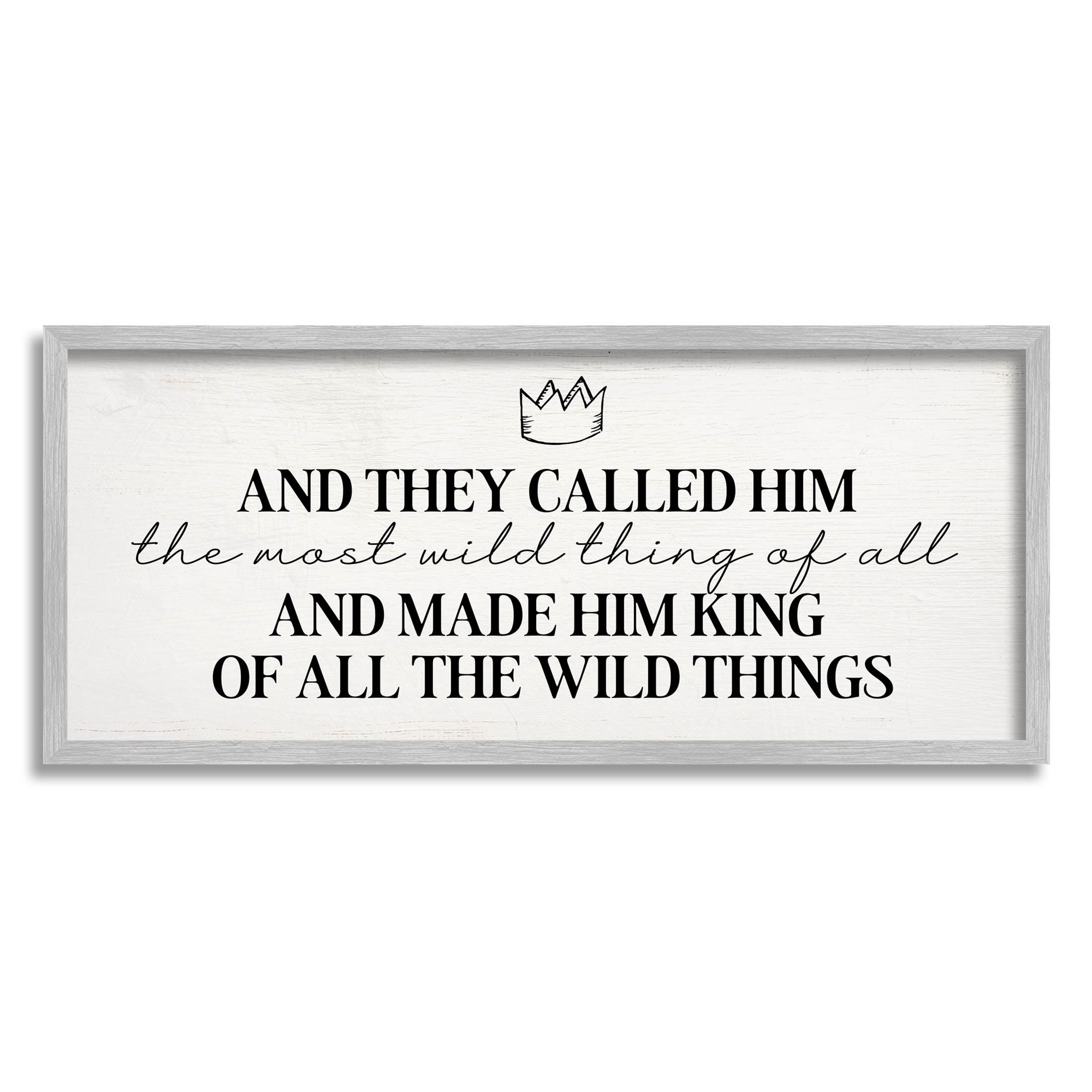 Most Wild Thing Of All Quote Inspirational Graphic Art Gray Framed Art Print Wall Art