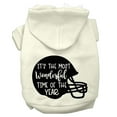 thumbnail image 1 of Pet, Dog and Cat Hoodie Screen Printed, "It's The Most Wonderful Time Of The Year (Football)", 1 of 10