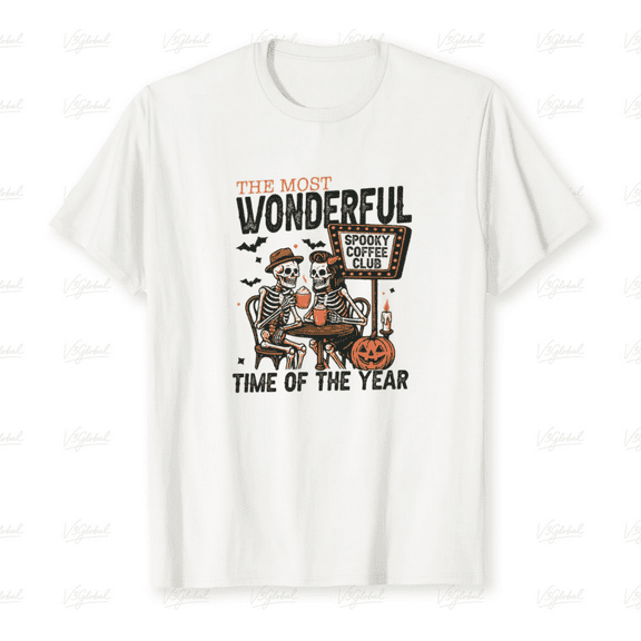 Most Wonderful Time Quote Retro Pumpkin Autumn Seasonal Design Graphic T-Shirt up to size 5XL