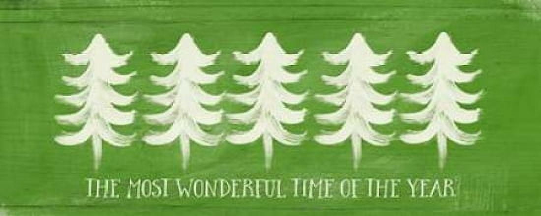 Most Wonderful Time of the Year Canvas Art - Linda Woods (24 x 48)