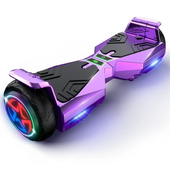 MOSTA All Terrain Self-Balance Scoote ,Electric Scooter Board for Kids & Adults with Bluetooth and Led Lights,6.5 inch,165 lbs capacity Perfect Gift