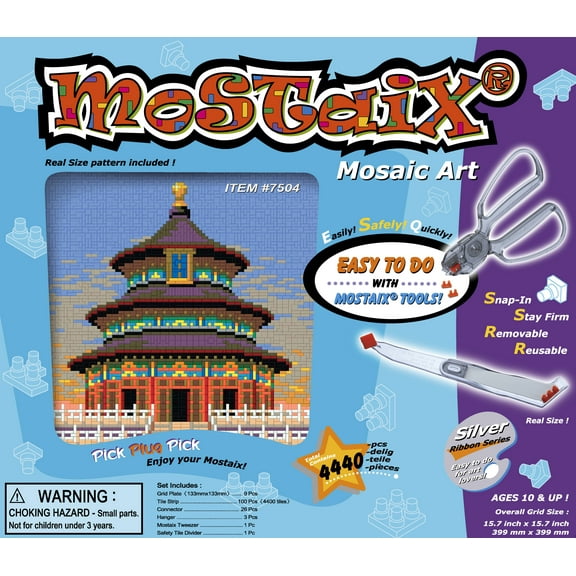 Mostaix Silver Series Block Tile Puzzle - Temple of Heaven (4400 Pieces)