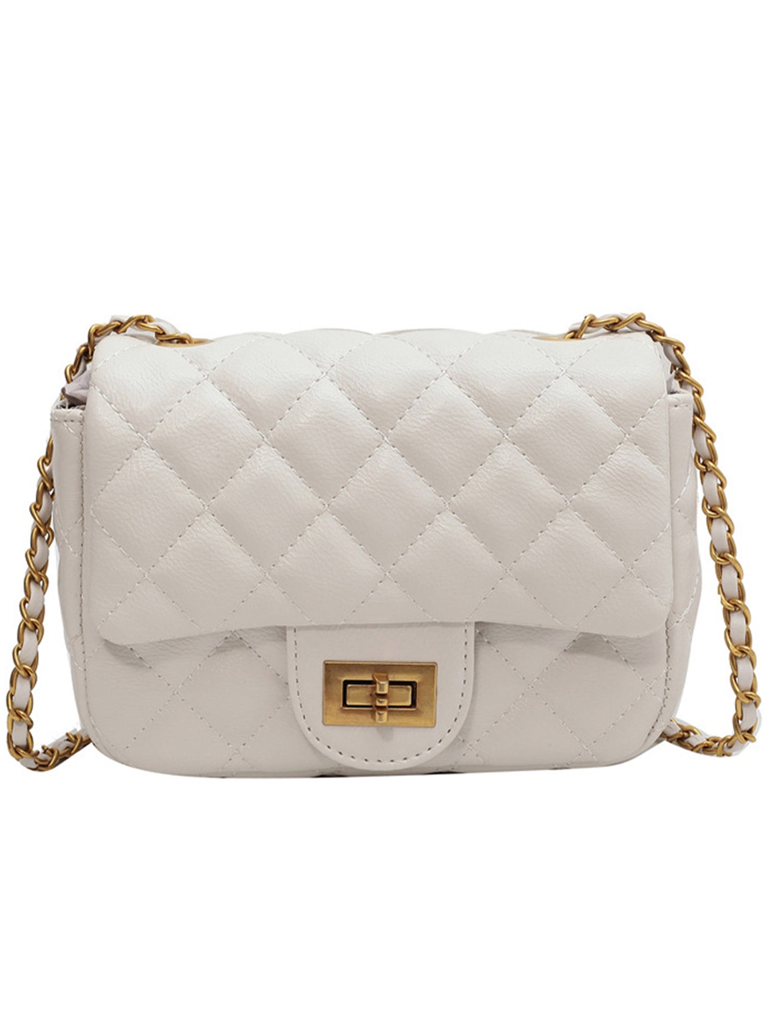Mostdary Ladies Classic Flap Satchel Women Quilted Chain Crossbody Bags