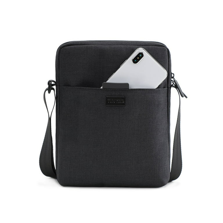 Mostdary Men Crossbody Bags Messenger Shoulder Bag Purse Durable Handbag  Multi Pocket Work Waterproof Adjustable Strap Canvas Designer Travel Black  