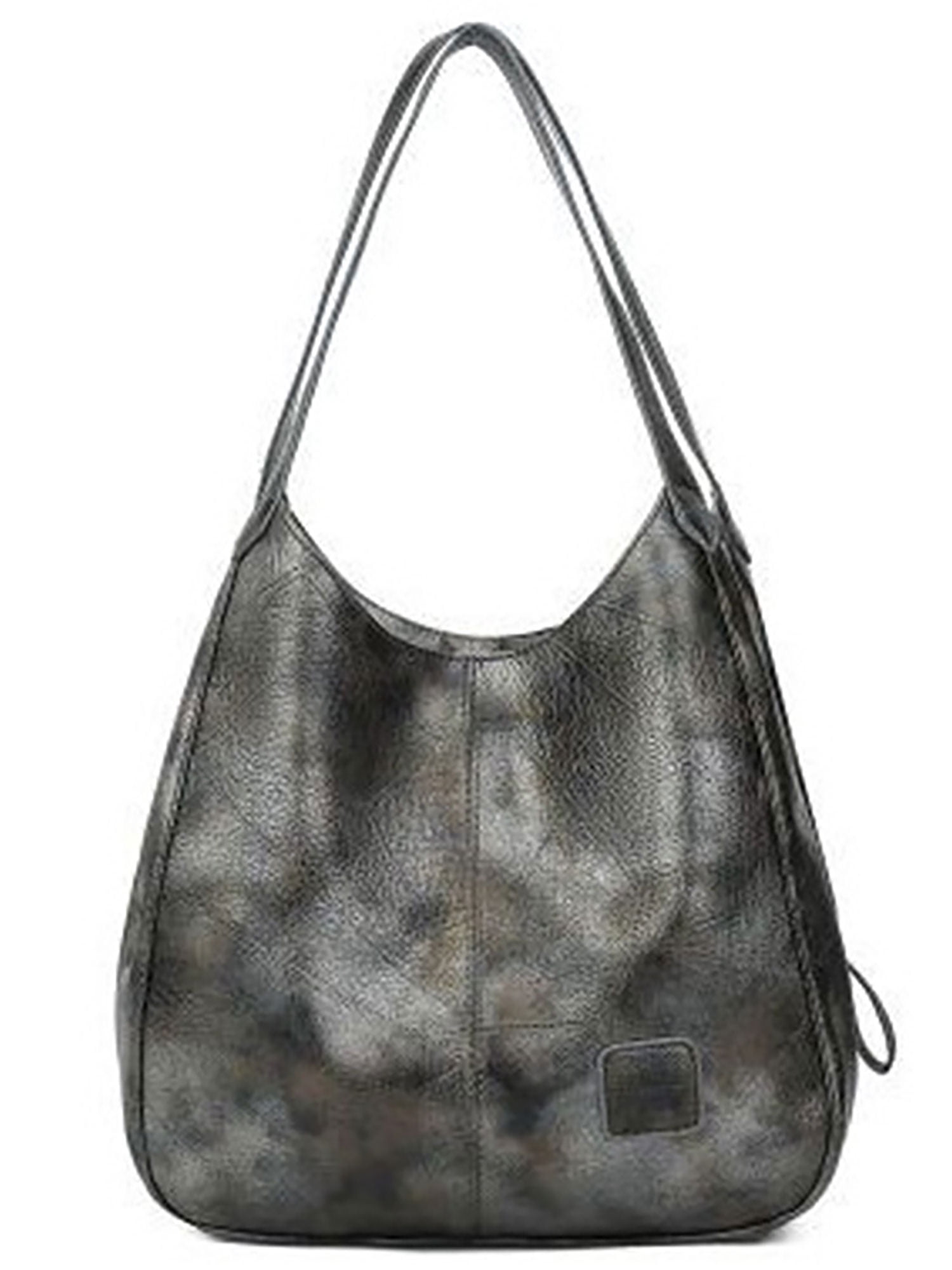 Mostdary Women Multi Pockets Tote Bag Purse Faux Leather Large Capacity Hobo  Handbag Elegant Work Travel Top Handle Shoulder Gray Special Material -  Walmart.com