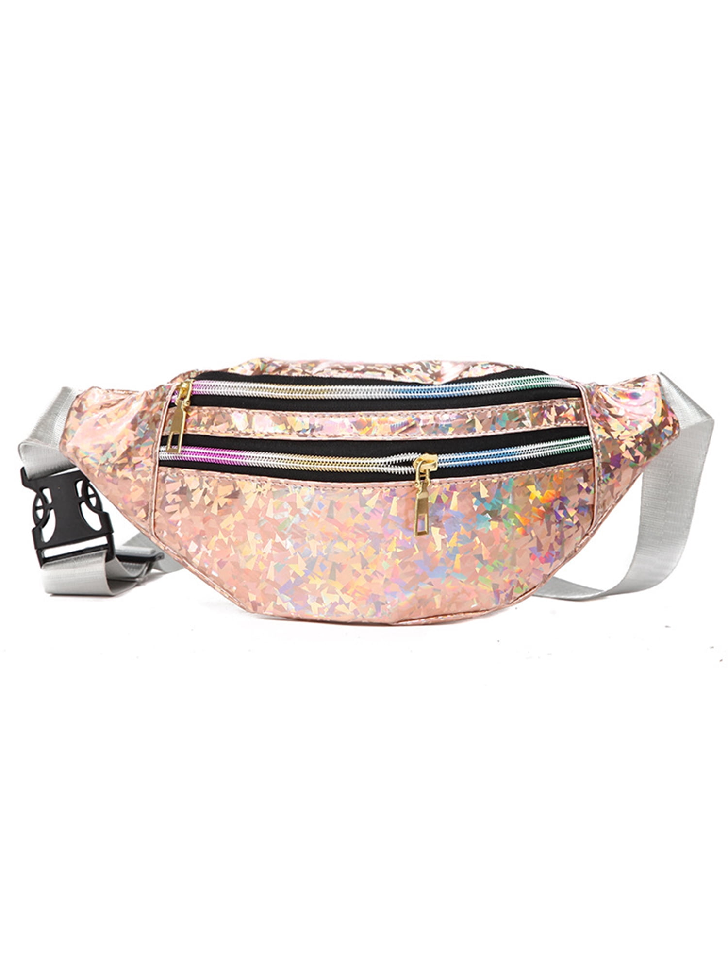 Mostdary Checkered Pack Waist Bag PU Leather Pouch Belt Bags