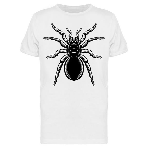 Mostly Black Tarantula Engraved T-Shirt Men -Image by Shutterstock, Male x-Large